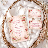 Invitation Sweet Cherry Garden Baby Shower