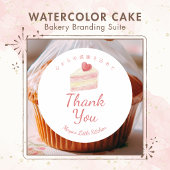 Carte De Remerciements Instructions de soin de cookie de cupcake à aquare