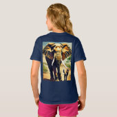 Collection T-shirt famille éléphant (Dos entier)
