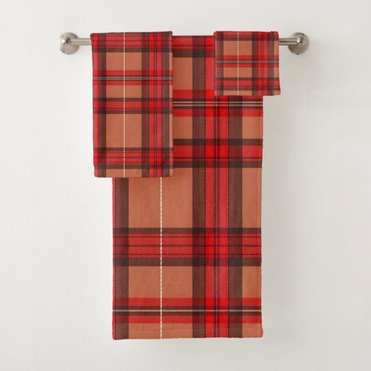 Collection Tartan Rouge Traditionnelle Tartan tend (En situation)