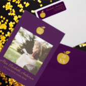 Tote Bag Teacher Apple Graduation