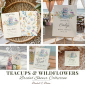 Invitation Thé de mariage pour la mariée Shower Floral Champê