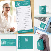 Voeg toe Logo Simple Modern Professional Blauwgroe Spandoek