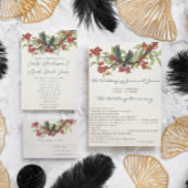 Cartons Réponse Inséparables Turquoises vintages Mariage gris fleu