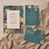 Serviette En Papier Aquarelle florale chute feuillage feuille Mariage (Personnalisez la collection de ce créateur indépendant. )