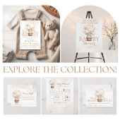 Teddybeerballonneutraal Baby shower Bedankzakje