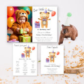 Ons kleine Beer wordt een verjaardag van een kind Kaart