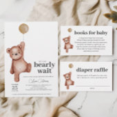 Serviette En Papier Baby shower neutre de l'ours en peluche