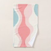Collection Tendance Abstraite Rose Pâle Menthe (Serviette à main)