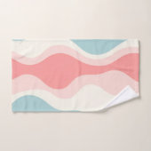 Collection Tendance Abstraite Rose Pâle Menthe (Serviette à main)
