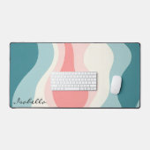 Collection Tendance Abstraite Rose Pâle Menthe (Clavier et souris)