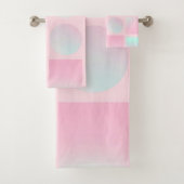 Collection Tendance Abstraite Rose Pâle Menthe (En situation)