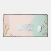 Collection Tendance Abstraite Rose Pâle Menthe (Clavier et souris)