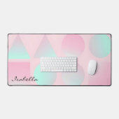 Collection Tendance Abstraite Rose Pâle Menthe (Clavier et souris)