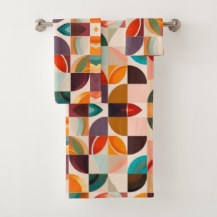 Collection tendance Retro Carrés Abstraits