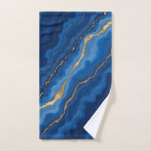 Collection tendance Royal Blue Gold Marble Collect (Serviette à main)