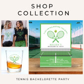 Serviette En Papier Tennis Bachelorette Dernière swing avant l'anneau