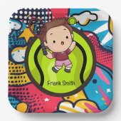 Save The Date Tennis Kid Birthday Party