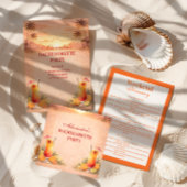 Serviette En Papier Tequila Sunrise Beach Getaway Bachelorette Party