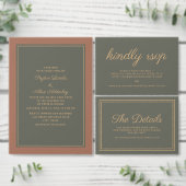 Rust Burnt Sinaasappel Wedding Reception Torteldui Menu (Personaliseer de collectie van deze zelfstandige maker.)