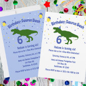 Assiettes En Carton "Anniversaire-Saurus" Dinosaure bleu enfant Annive