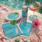 Last Splash Bachelorette Weekend Pool Party Bedankjes Labels