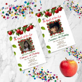 Invitation La pomme de notre oeil | Photo de l'anniversaire d