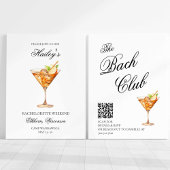 Invitation Cocktail Citron Bach Social Club avec code QR