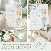 Invitation Elegant Eucalyptus Prosecco Bridal Shower