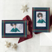 Feuille De Papier Cadeau Noël classique plaid vacances colorées