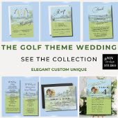 MAGNET Golf Theme Photo Wedding Save the Date Magneet