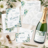 Affiche du plan de table de mariage au eucalyptus 