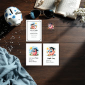 Invitations En Acrylique Business and Finance Majors brillant Futur Diplômé