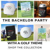 Mannen Bachelor Party Golf Thema Naam Datum Blikjeskoeler