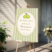 Poster Perfect pair pear bridal shower welcome sign