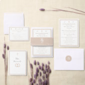 The Refined Catholic Wedding Kaart (Personaliseer de collectie van deze zelfstandige maker.)