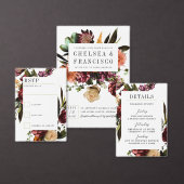 Cartons Réponse Richesse du Mariage vert coloré du printemps (Personnalisez la collection de ce créateur indépendant.)