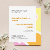 Carte D'accompagnement Détails de l'événement Sunset super