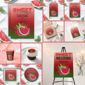 Invitation Baby shower de pastèque doux