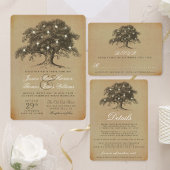 Poster Collection Vintage de Mariages d'Old Oak Tree