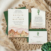 Programme La gamme de mariage désertique à l'aquarelle -