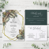 The Winery Save the Date Square Invitation card (Personaliseer de collectie van deze zelfstandige maker.)