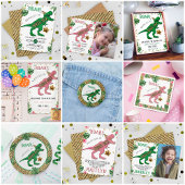 Chapeaux De Fètes Trois Rex Dinosaur 3ème Casquette de fête d'annive