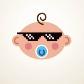 Thug life baby invitations 