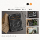 Til Death Halloween Skeleton Sinaasappel Save the Date