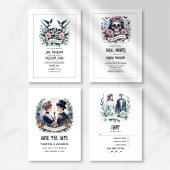 Invitation mariage "Jusqu'à ce que la mort nous sépare"