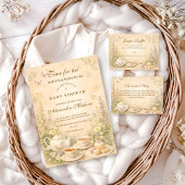 Carte D'accompagnement Time for Tea Garden Diapper Raffle