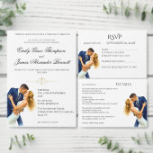 Cartons Réponse Élégance intemporelle Mariage Golden Romance Coupl (Personnalisez la collection de ce créateur indépendant.)