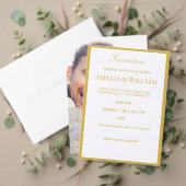 Wit & Goud Trouwlabel Etiket (Personaliseer deze collectie van deze onafhankelijke maker. Test)