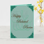 COLLECTION TMH - Carte de jour saint de Purim tard (Fleur jaune)